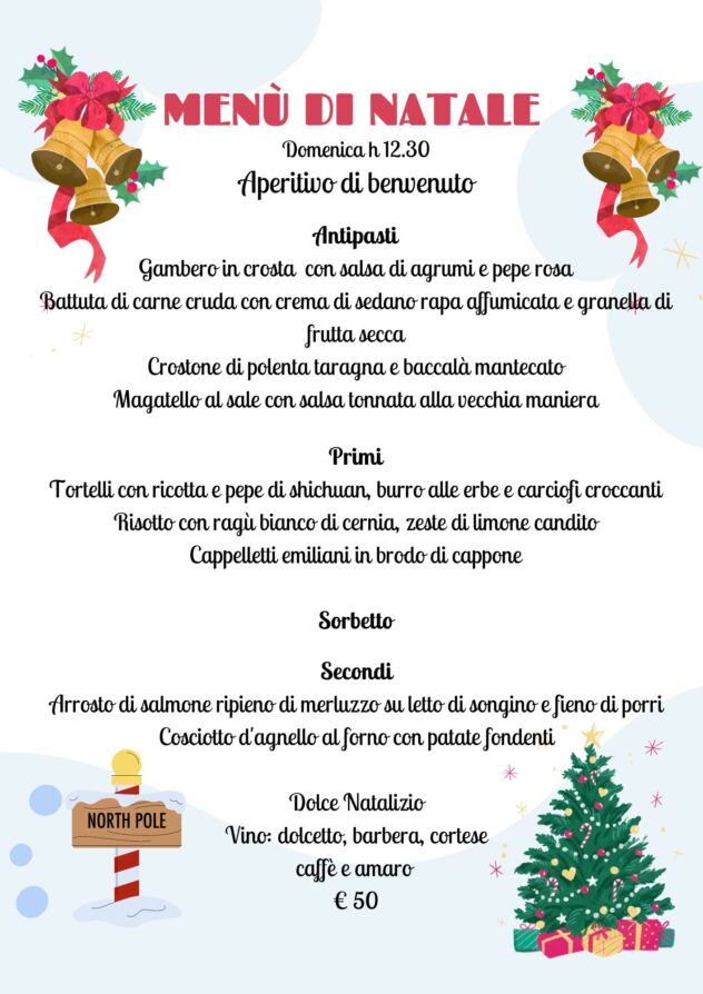 menù di natale